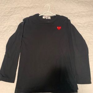 CDG Play black longsleeve XL
